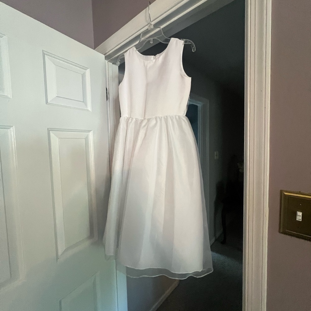 Elegant White Kids Dress